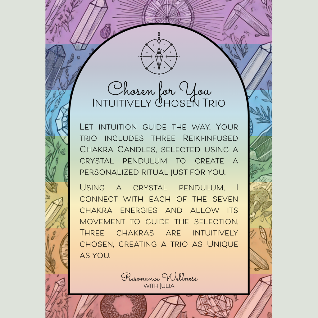 Resonance Rituals | Intuitively Chosen Trio | 3 oz Candles