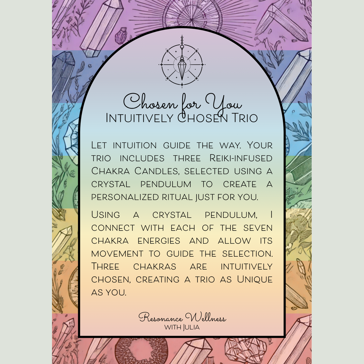 Resonance Rituals | Intuitively Chosen Trio | 3 oz Candles