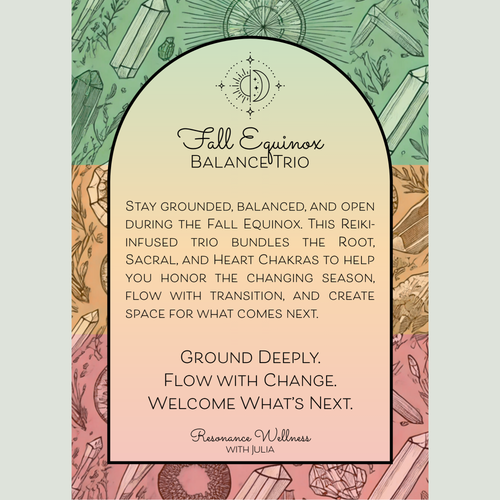 Resonance Rituals | Fall Equinox Balance Trio | 3 oz Candles
