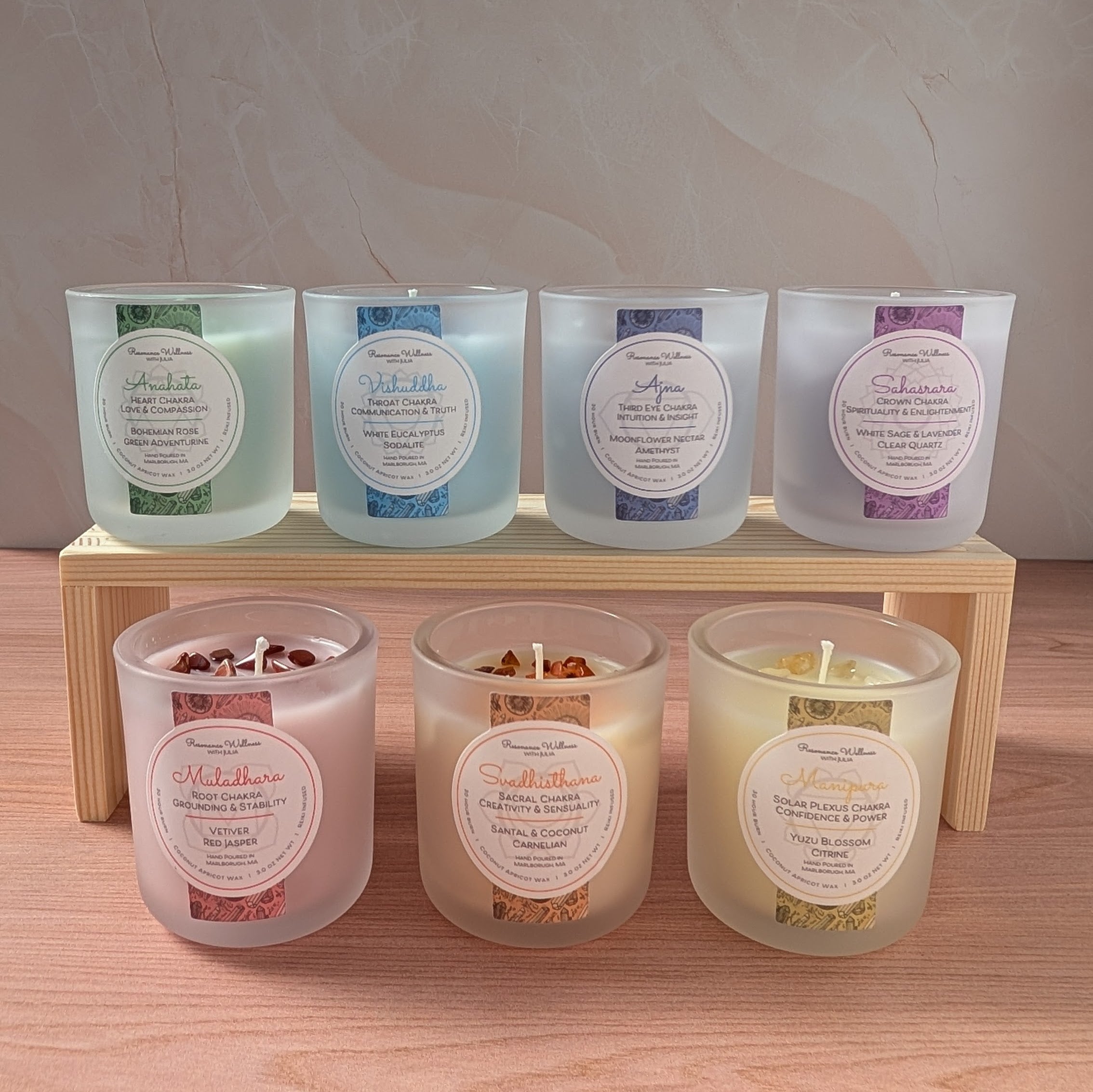 Resonance Rituals | Full Chakra Collection 3 oz Candles