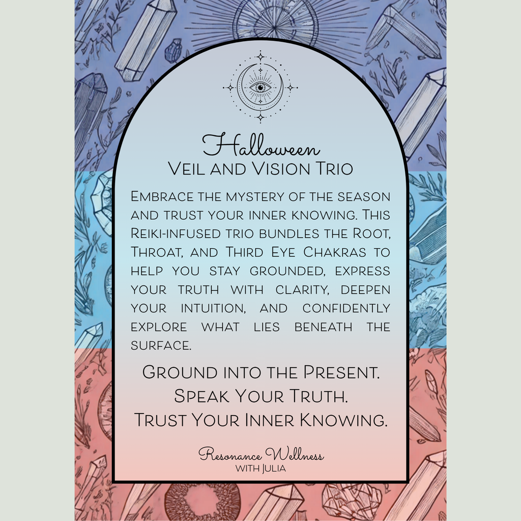 Resonance Rituals | Halloween Veil and Vision Trio | 3 oz Candles