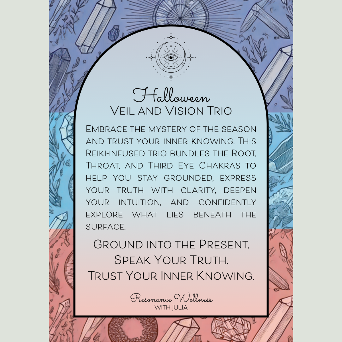 Resonance Rituals | Halloween Veil and Vision Trio | 3 oz Candles