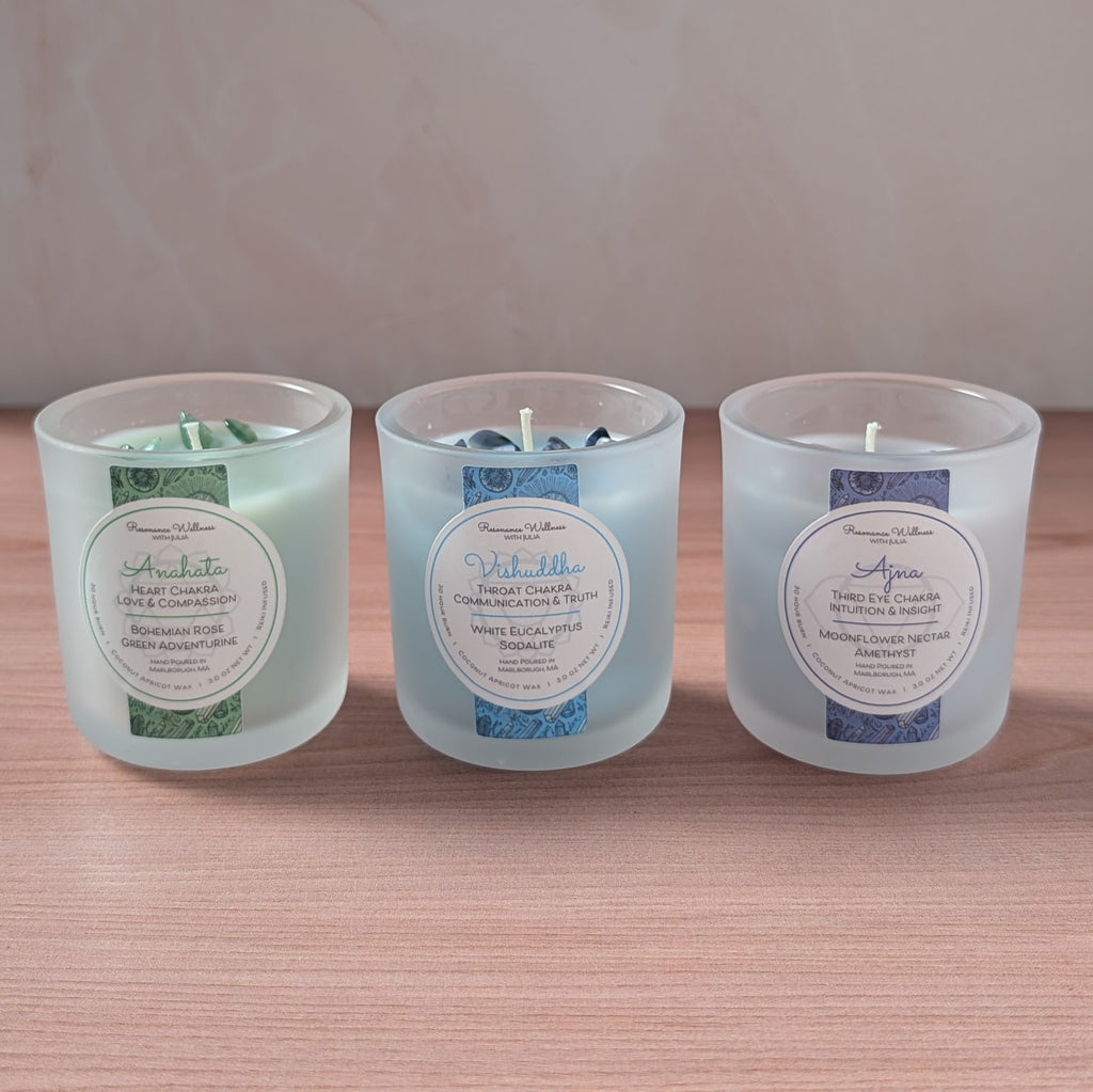 Resonance Rituals | Chakra Trio 3 oz Candles