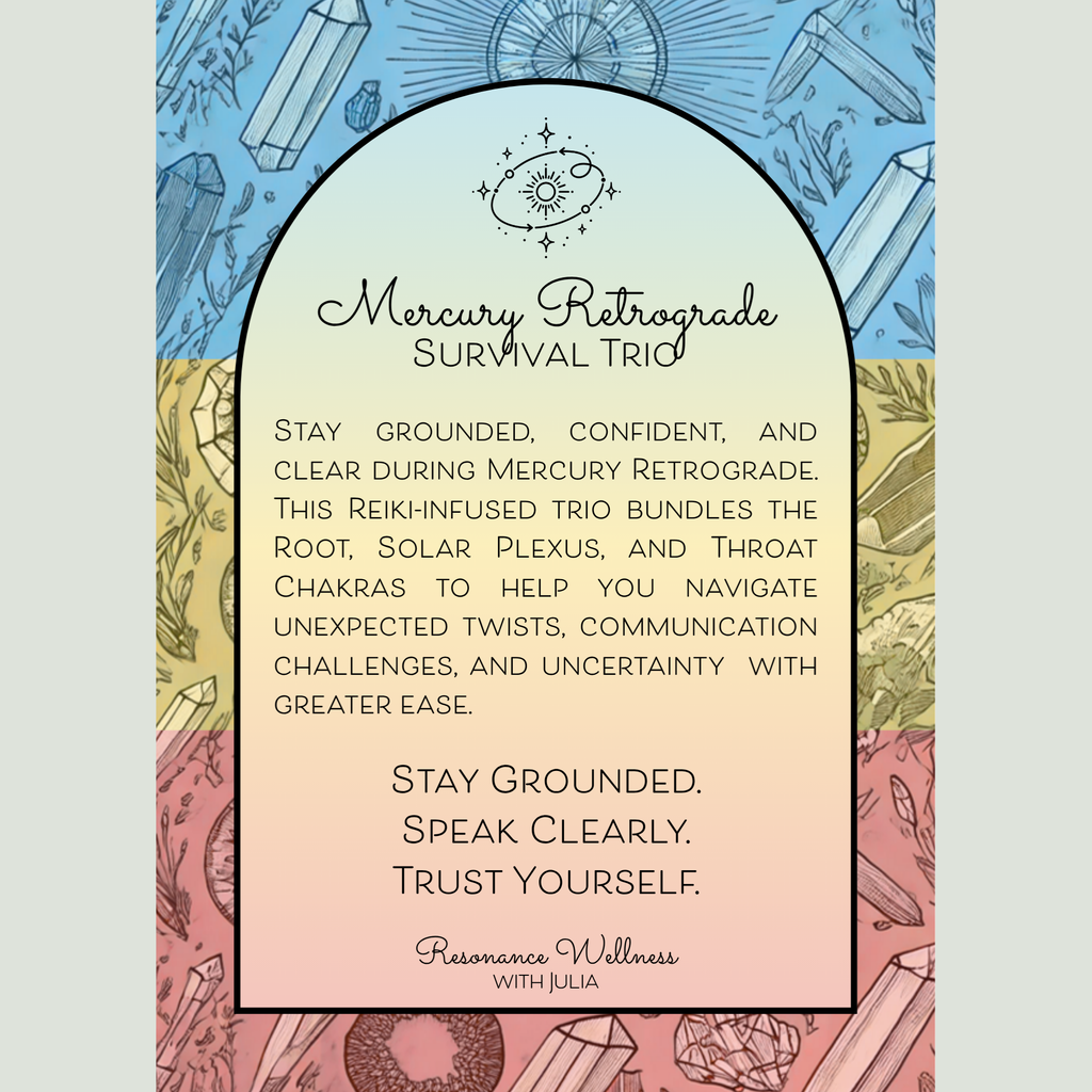 Resonance Rituals | Mercury Retrograde Survival Trio | 3 oz Candles