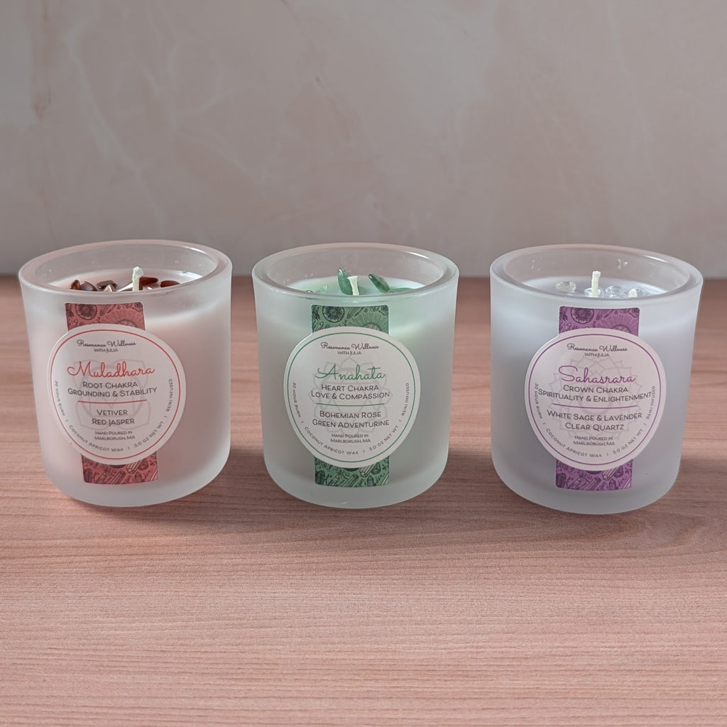 Resonance Rituals | Chakra Trio 3 oz Candles