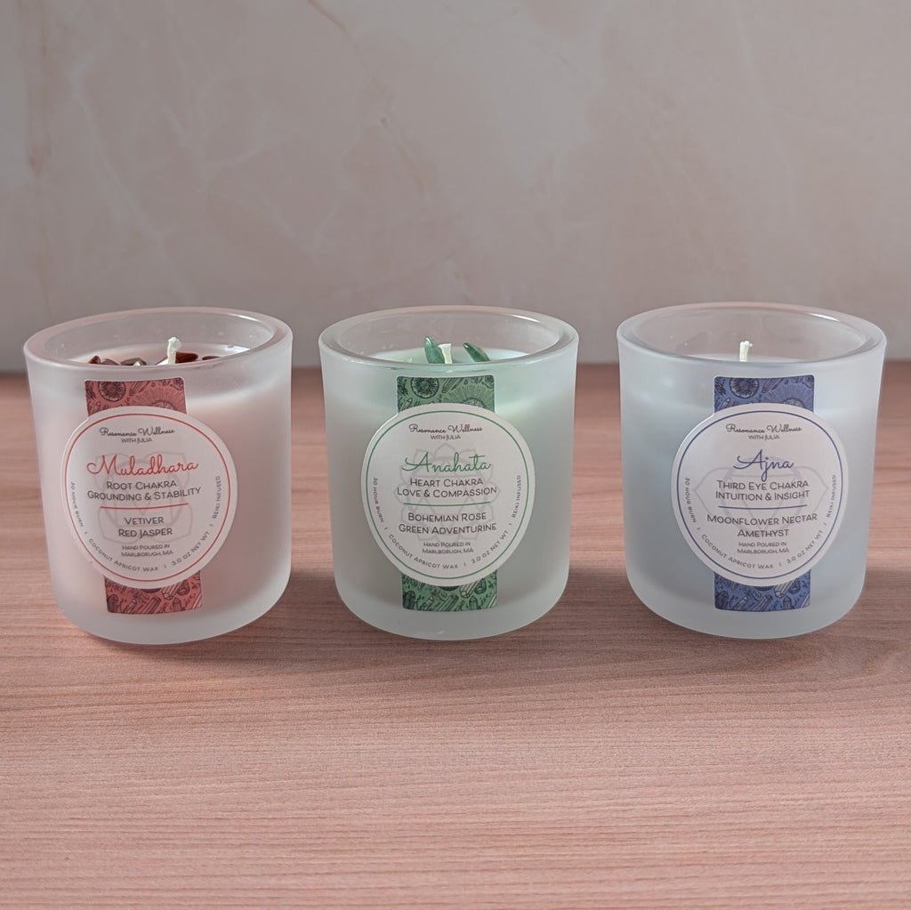 Resonance Rituals | Chakra Trio 3 oz Candles