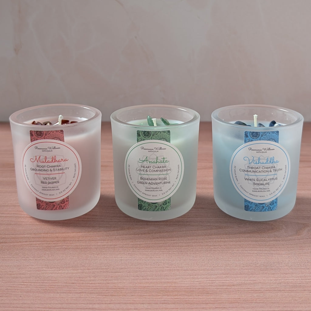 Resonance Rituals | Chakra Trio 3 oz Candles