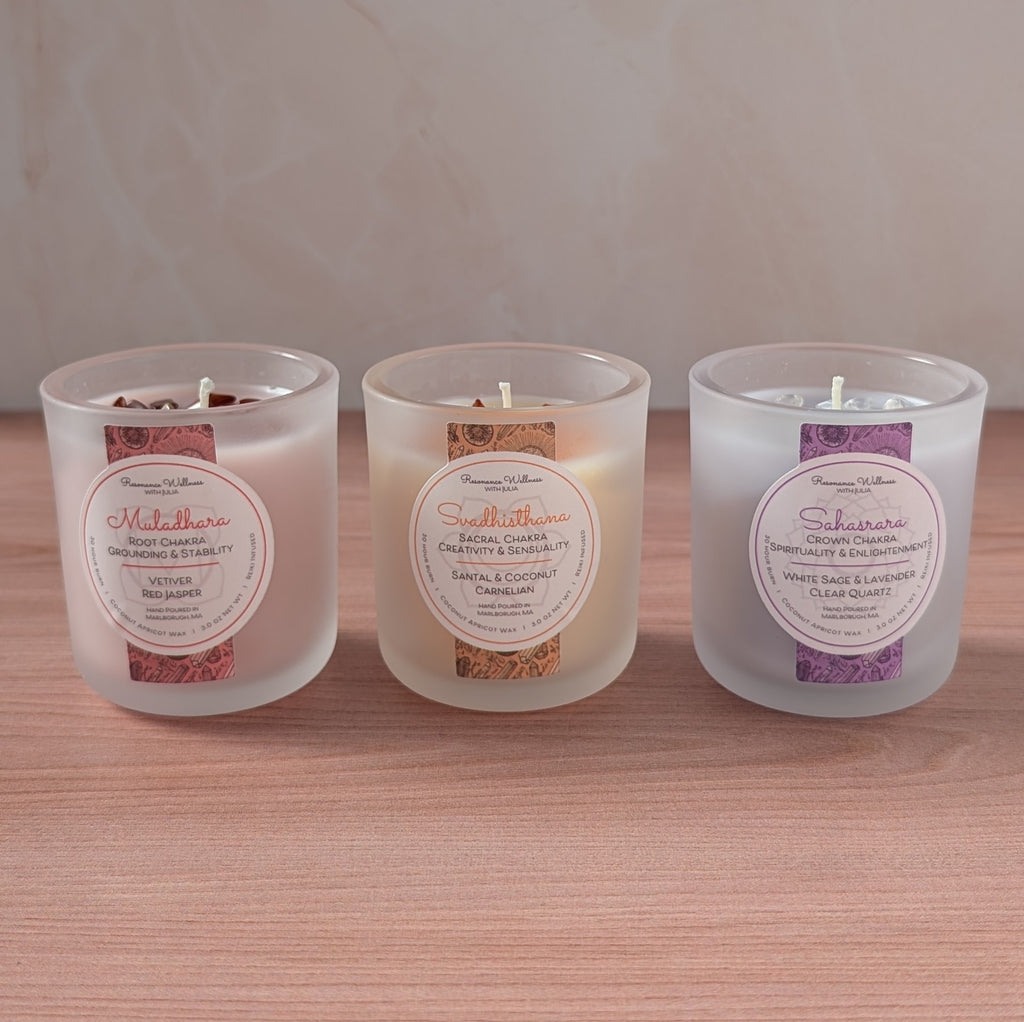 Resonance Rituals | Chakra Trio 3 oz Candles