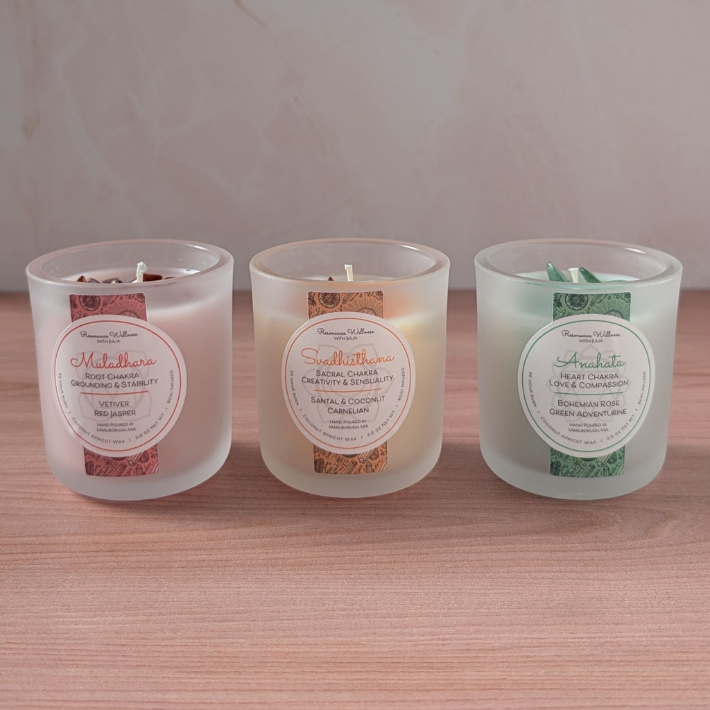 Resonance Rituals | Chakra Trio 3 oz Candles