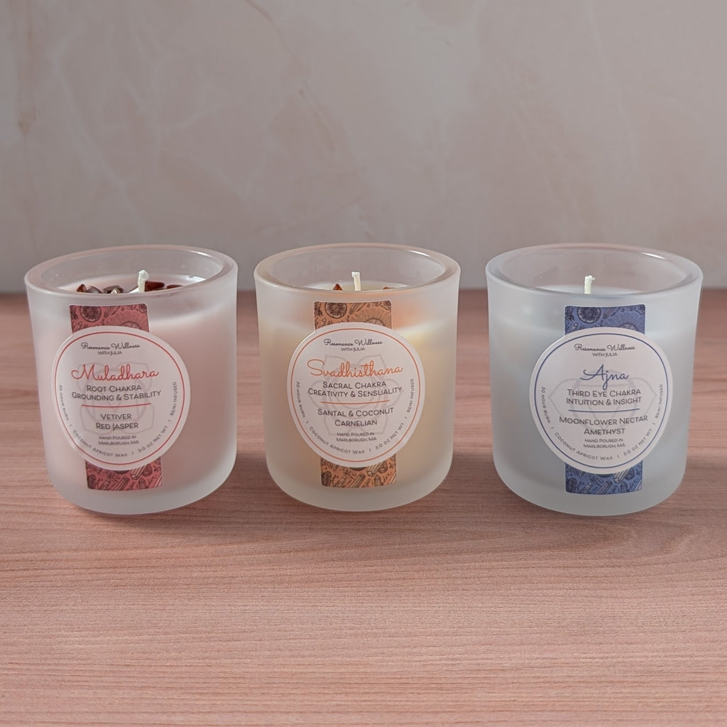 Resonance Rituals | Chakra Trio 3 oz Candles