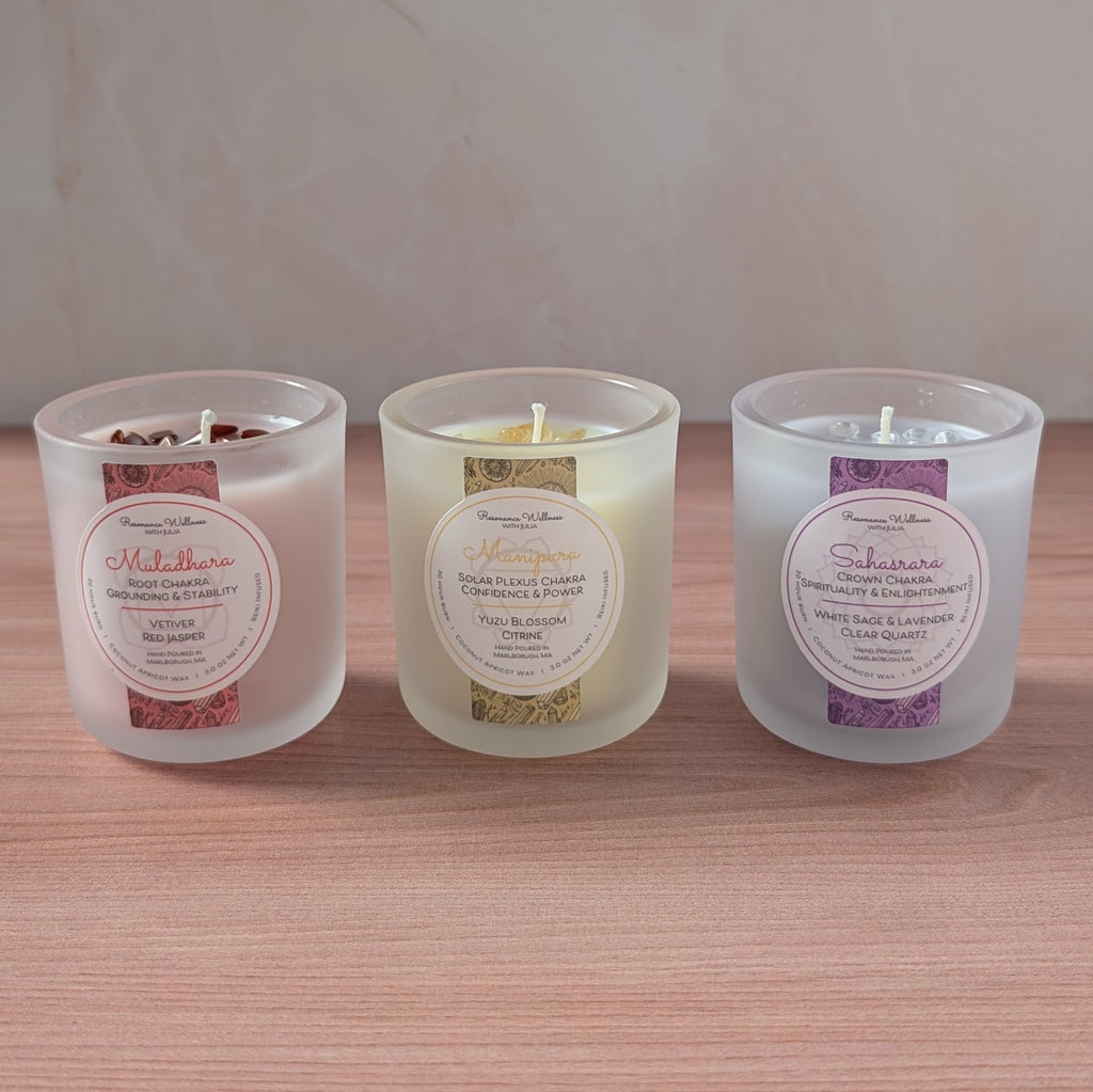 Resonance Rituals | Chakra Trio 3 oz Candles