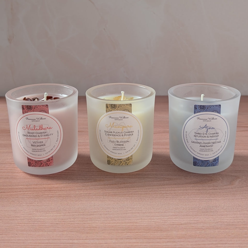 Resonance Rituals | Chakra Trio 3 oz Candles