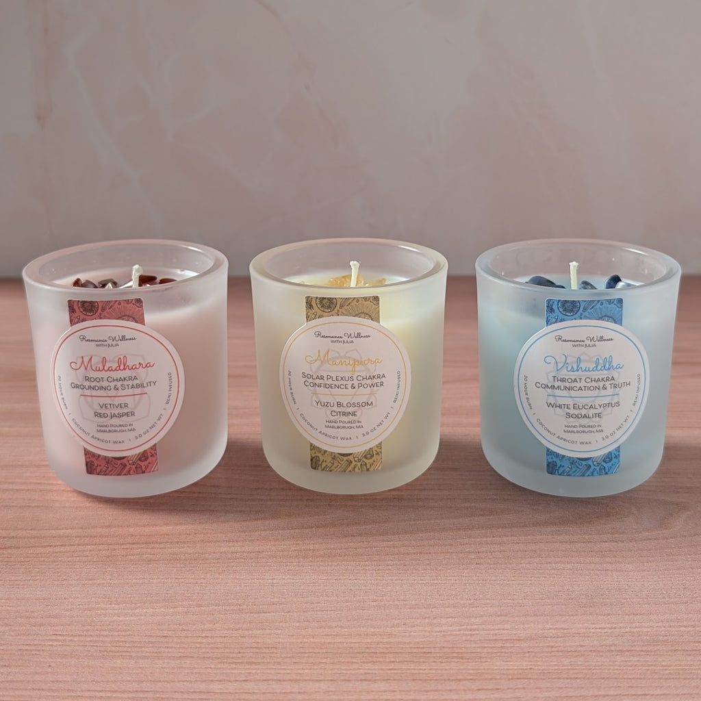 Resonance Rituals | Chakra Trio 3 oz Candles