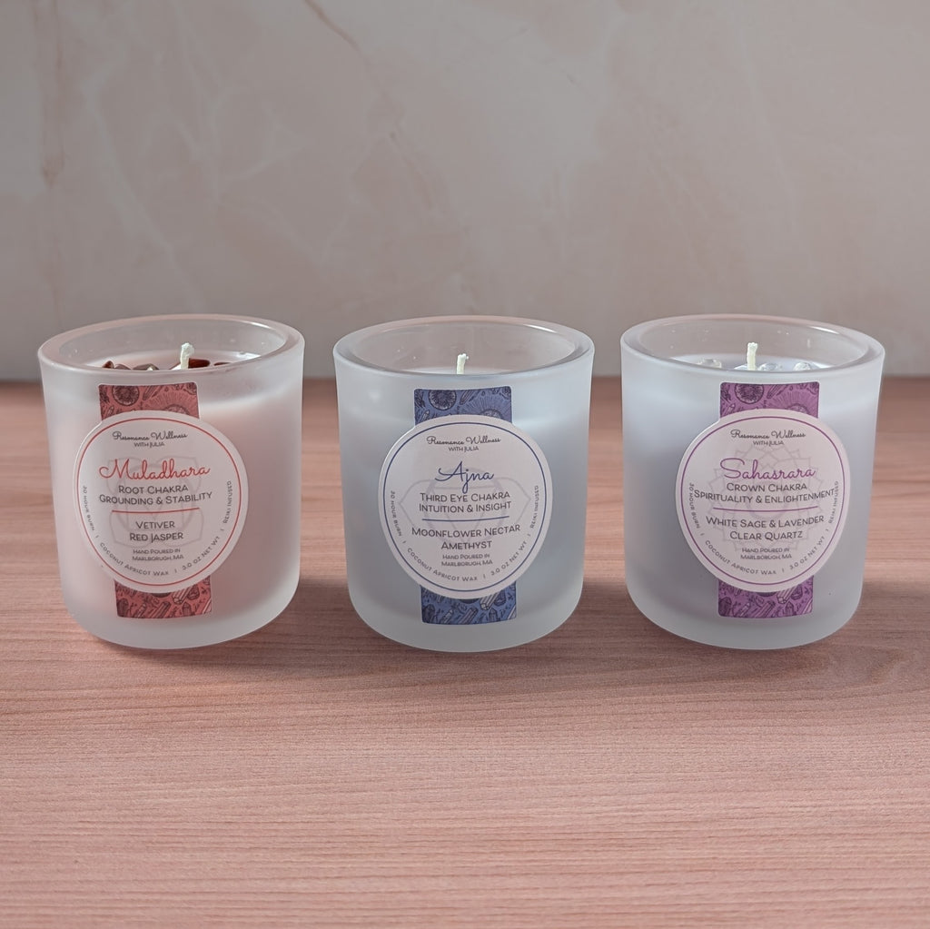 Resonance Rituals | Chakra Trio 3 oz Candles