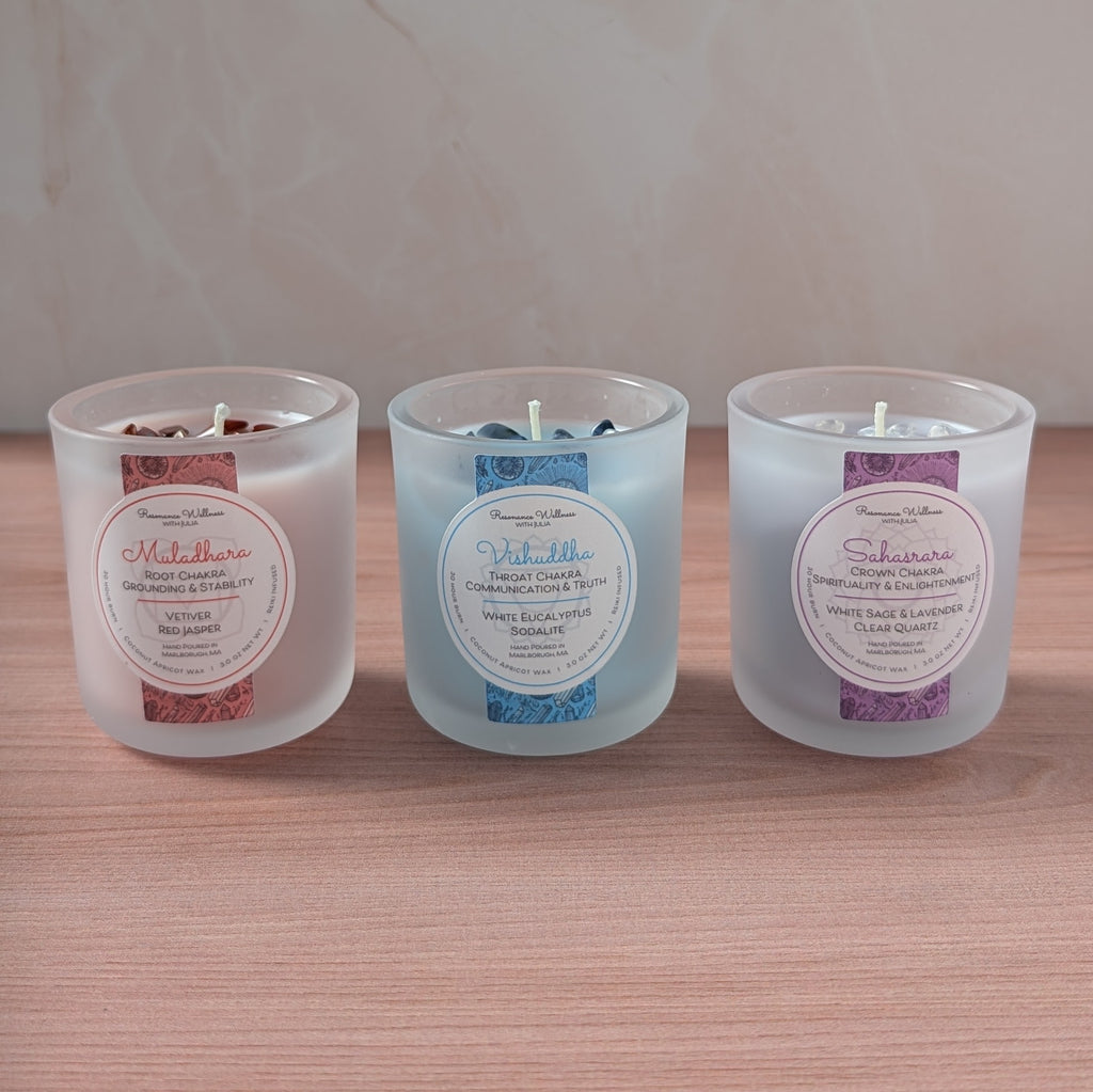 Resonance Rituals | Chakra Trio 3 oz Candles