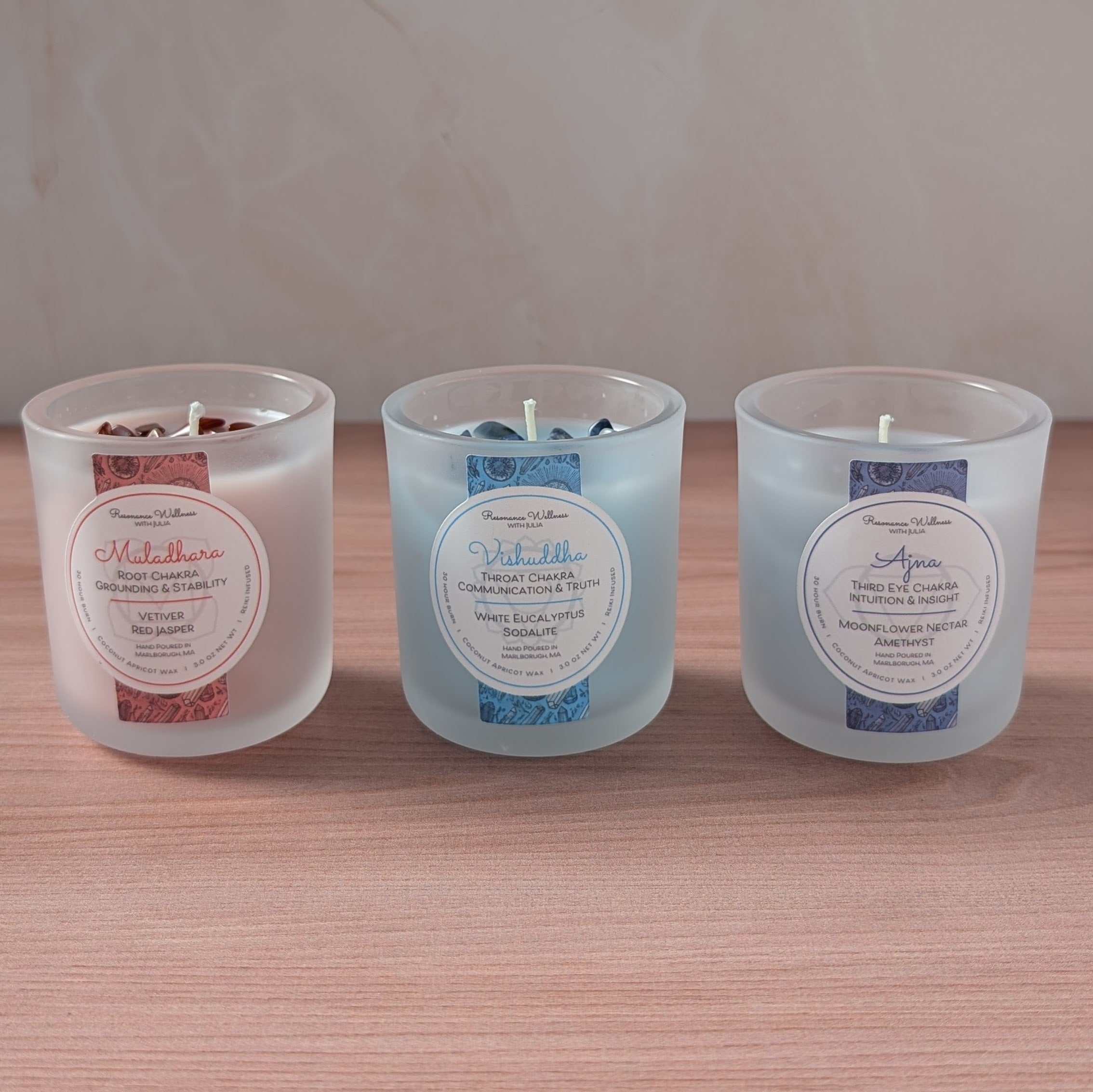 Resonance Rituals | Chakra Trio 3 oz Candles