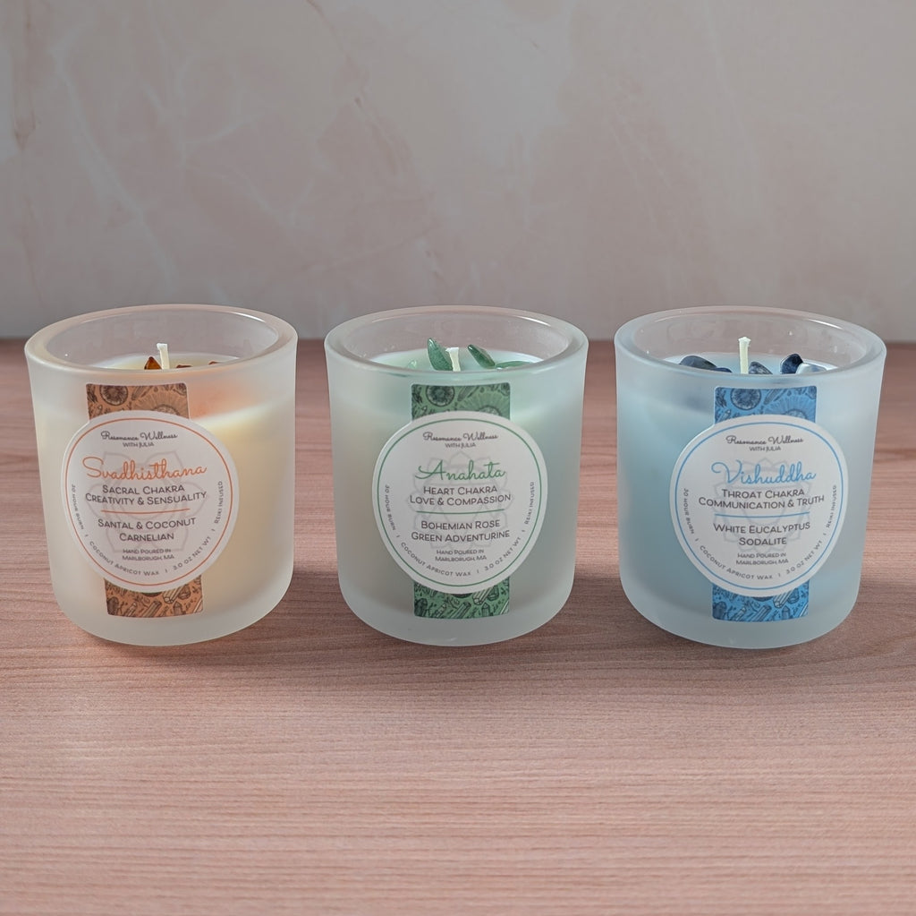Resonance Rituals | Chakra Trio 3 oz Candles