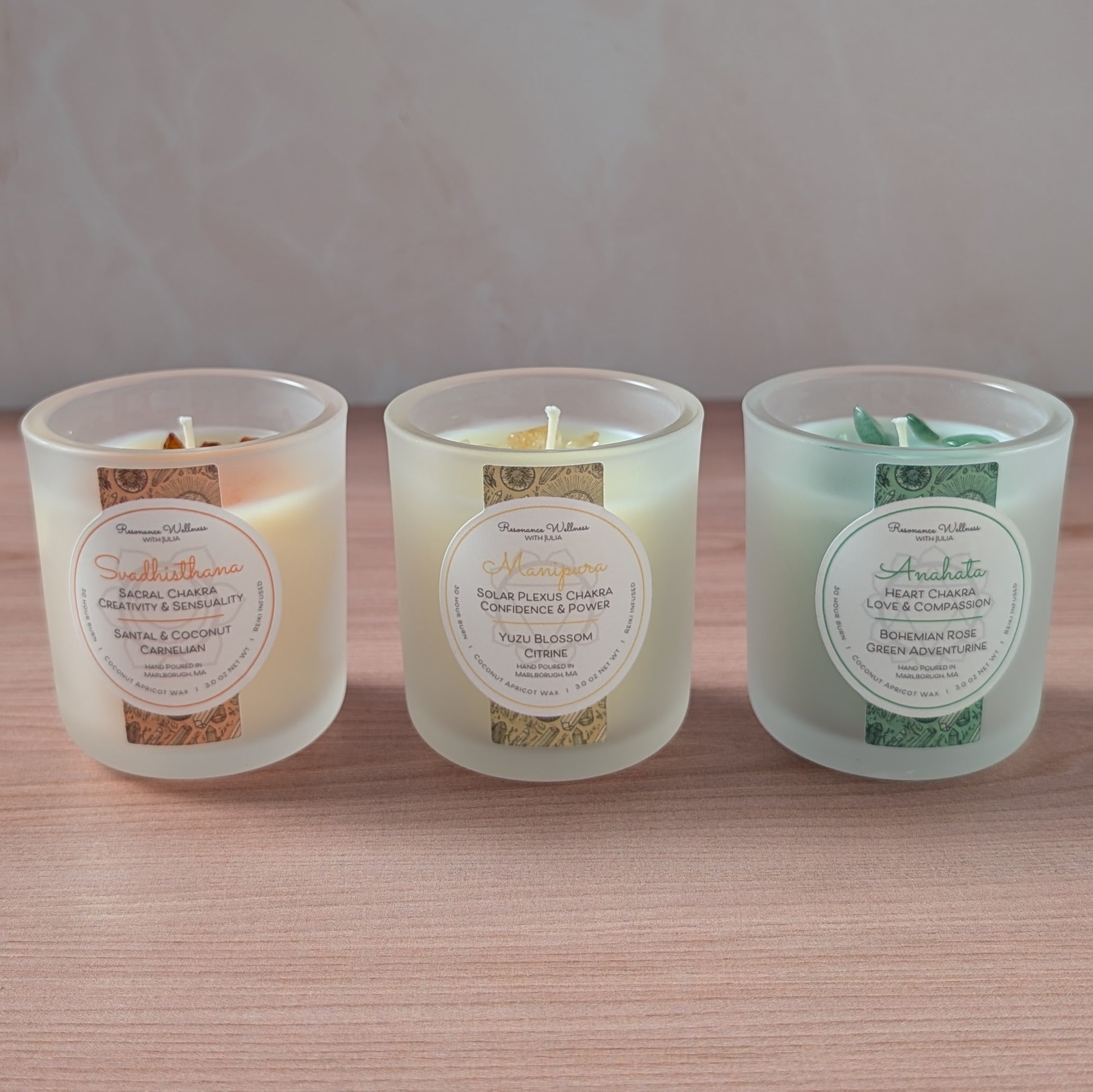 Resonance Rituals | Chakra Trio 3 oz Candles