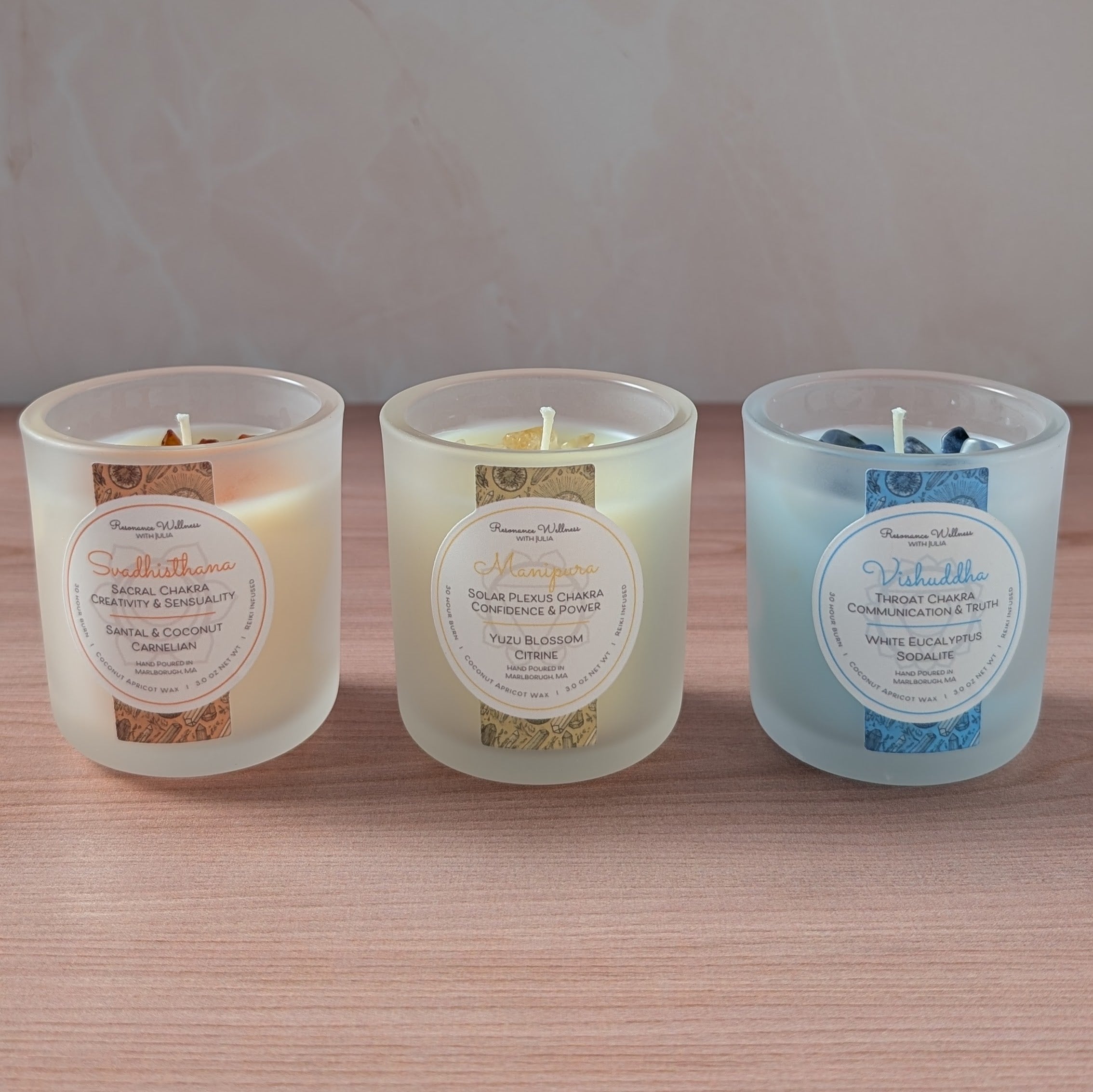 Resonance Rituals | Chakra Trio 3 oz Candles
