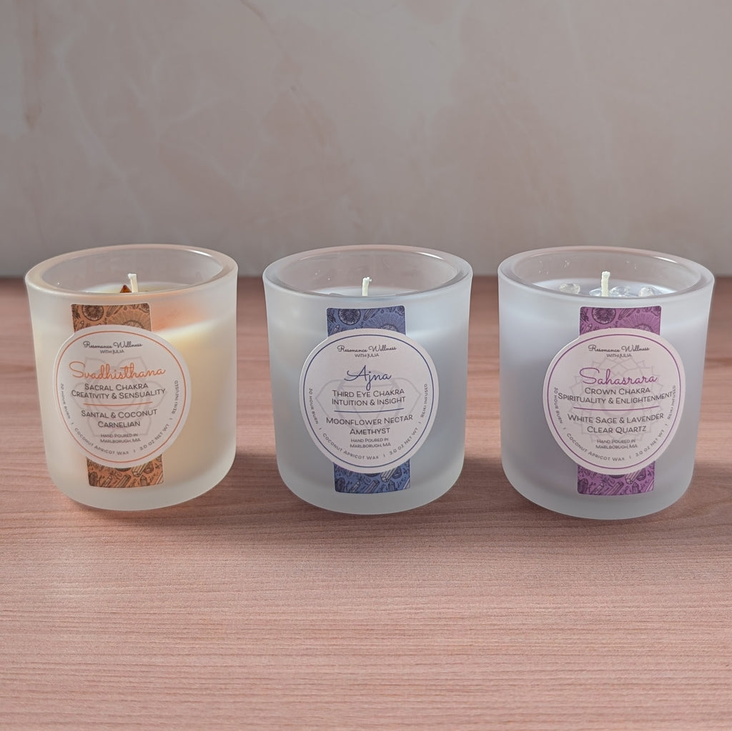 Resonance Rituals | Chakra Trio 3 oz Candles