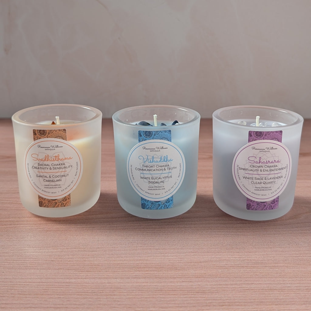 Resonance Rituals | Chakra Trio 3 oz Candles