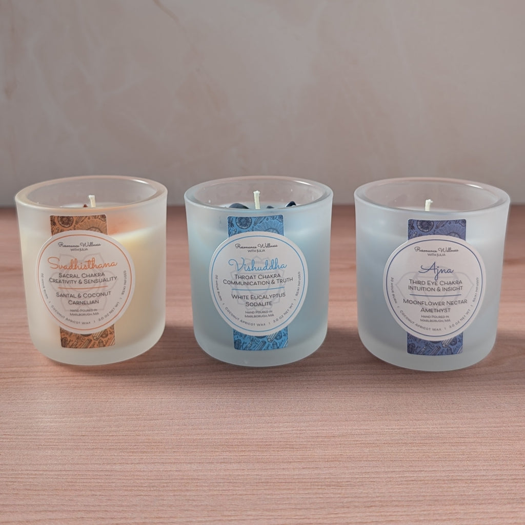 Resonance Rituals | Chakra Trio 3 oz Candles