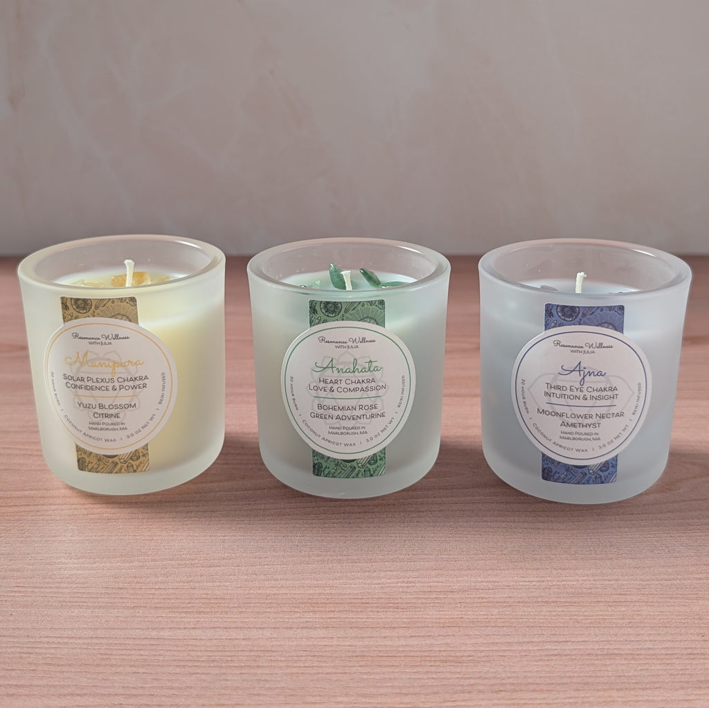 Resonance Rituals | Chakra Trio 3 oz Candles