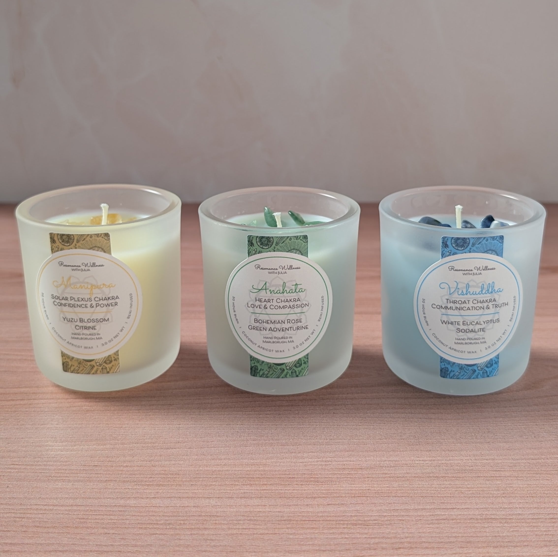 Resonance Rituals | Chakra Trio 3 oz Candles