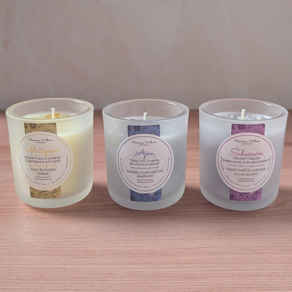 Resonance Rituals | Chakra Trio 3 oz Candles