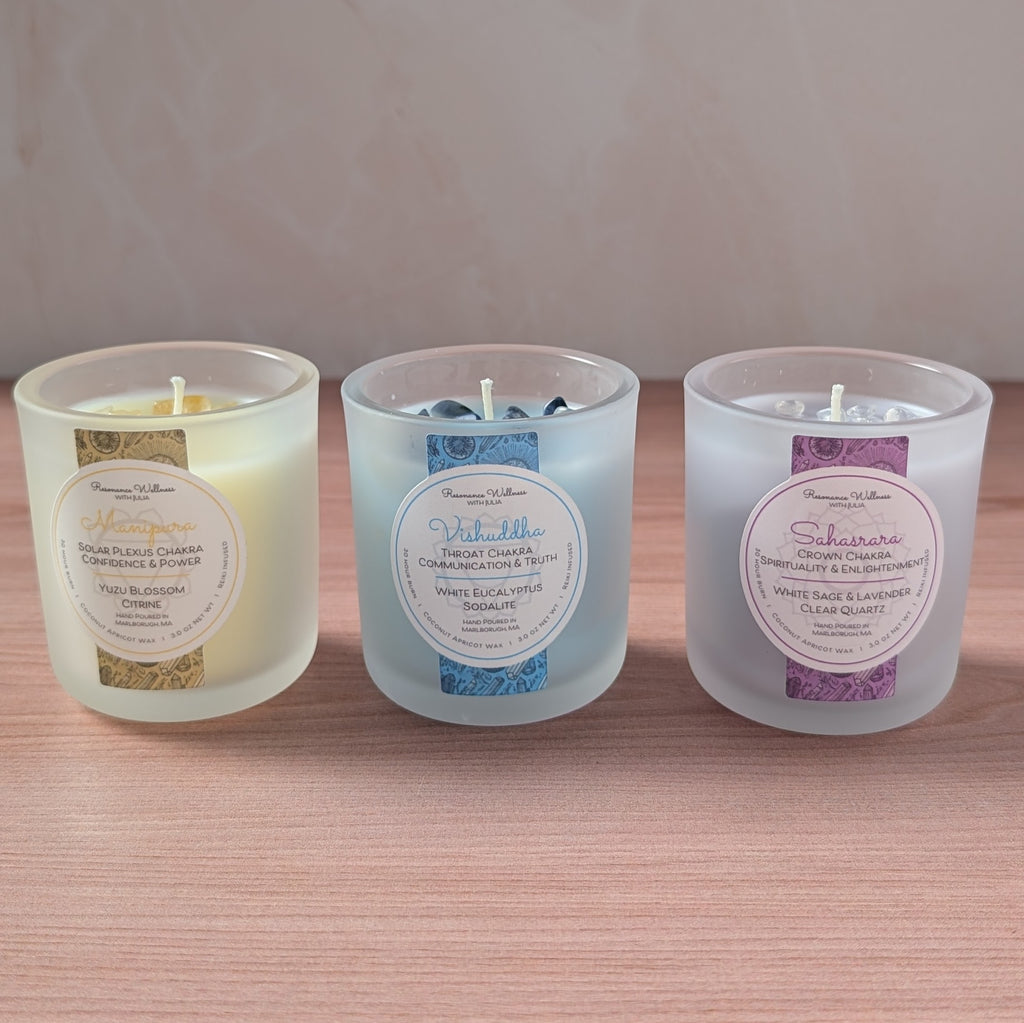Resonance Rituals | Chakra Trio 3 oz Candles