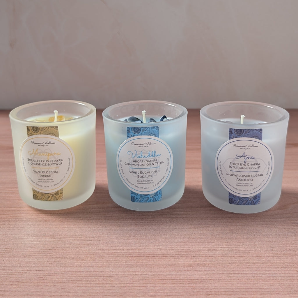 Resonance Rituals | Chakra Trio 3 oz Candles