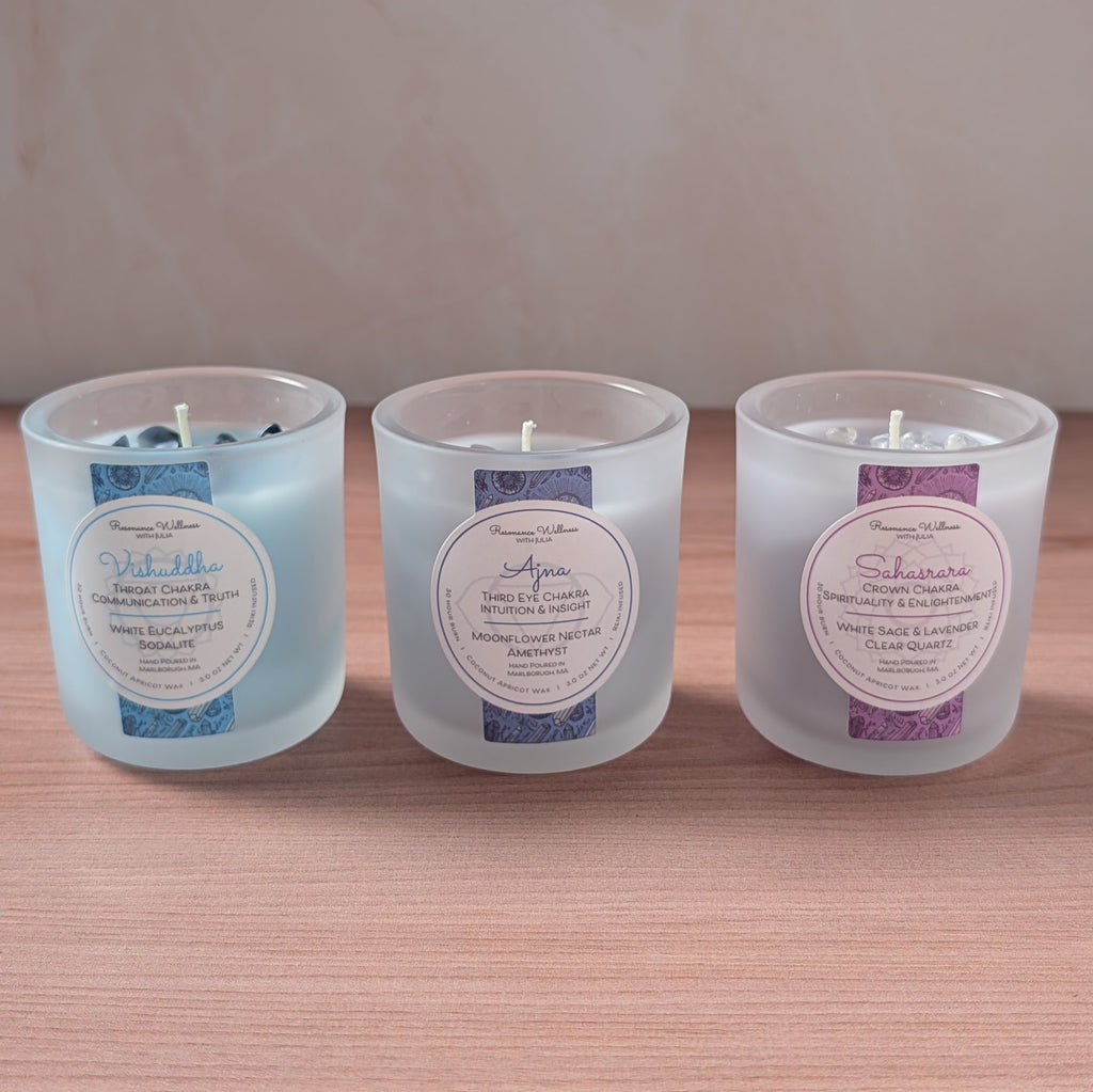 Resonance Rituals | Chakra Trio 3 oz Candles